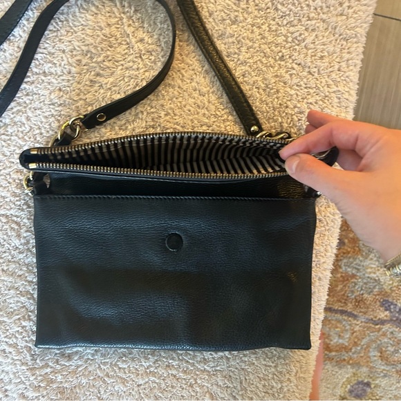 Kate Spade Cobble Hill Krista Fold Over Crossbody Bag in Black - Picture 3 of 5
